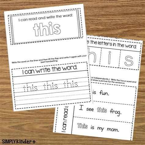 This Sight Word Interactive Notebooks Fry Dolch Primer Simply