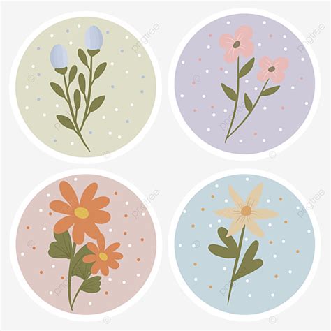 Scrapbook Stickers Hd Transparent, Bloom Flower Stickers Floral ...