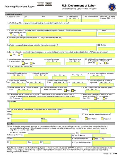 Free 14 Disability Report Forms In Pdf