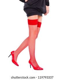Sexy Legs Woman Red Lingerie High Stock Photo 119793337 Shutterstock