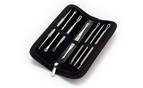 7 Pcs Blackhead Whitehead Popping Pimple Remover Acne Extractor Tools ...