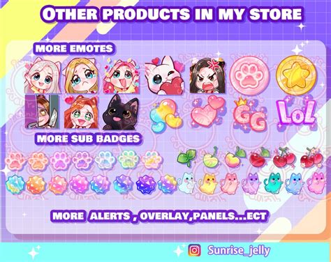 Twitch Emotes Mega Pack Blond Hair Blue Eyes Chibi Girl Etsy