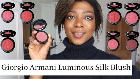 New Giorgio Armani Luminous Silk Glow Blush Review Swatches Demo