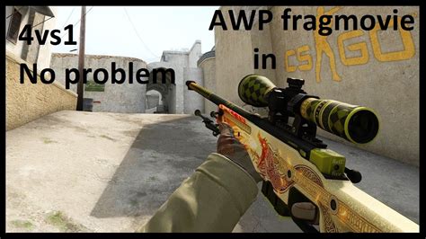 CSGO Counter Strike Global Offensive AWP Fragmovie 4vs1 CLUTCH