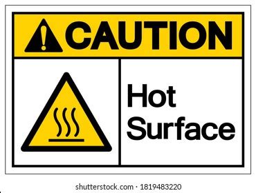 Caution Hot Surfaces Inside Symbol Sign Stock Vector Royalty Free 2231177435 Shutterstock