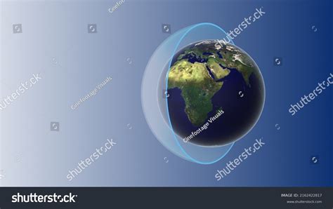 Earth Atmosphere Ozone Layer 3d Illustration Stock Illustration ...