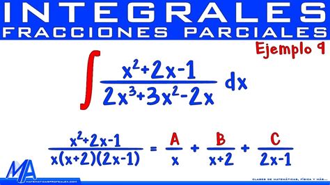 Integraci N Por Fracciones Parciales Ejemplo Factores Lineales