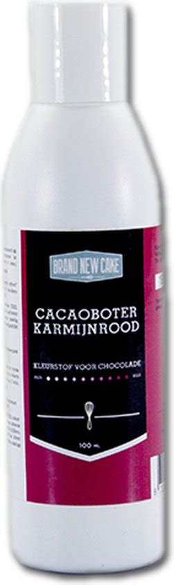 BrandNewCake Cacaoboter Gekleurd Karmijn Rood 100ml Chocolade