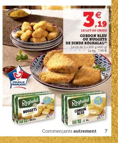 Promo Cordon Bleu Ou Nuggets De Dinde R Ghalal Chez Hyper U Icatalogue Fr