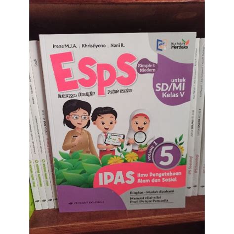 Jual BUKU ESPS IPAS KELAS 5 SD VOLUME 1 ERLANGGA KURIKULUM MERDEKA