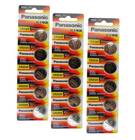 15x Original Brand New Battery For Panasonic Cr2025 3v Button Cell Coin Batteries For Watch