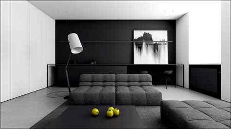 Black Furniture White Walls Living Room Living Room Home Decorating