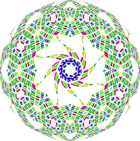 Colorful Abstract Geometric Design - Openclipart