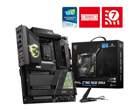 MSI MEG Z790 ACE MAX E ATX Intel 13th 12th Gen 24 1 2 Phases DDR5