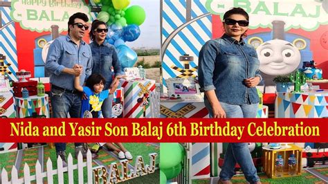 Nida Yasir And Yasir Nawaz Celebrating Their Son Balaj 6th Birthday