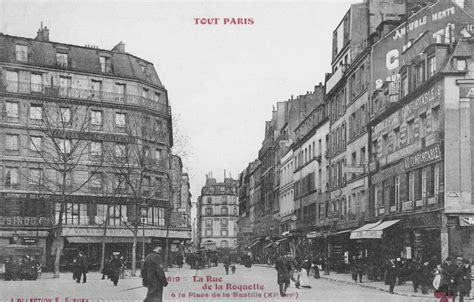 Paris La rue de la Roquette à la Place de la Bastille Carte postale