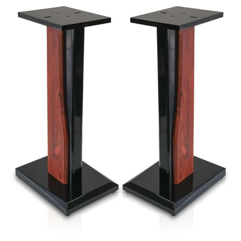 9HORN 24in Wood Speaker Stands Home-Theater HiFi Bookshelf