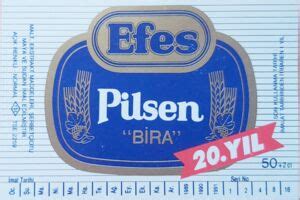 Drink Label Efes Pilsen Bira Anadolu Efes Biracılık ve Malt San A Ş