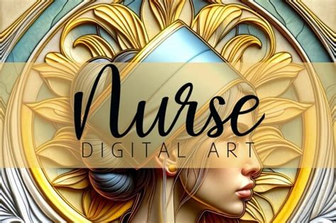 Stained Glass Nurse 3 Graphic By Jenny Anne Swan · Creative Fabrica