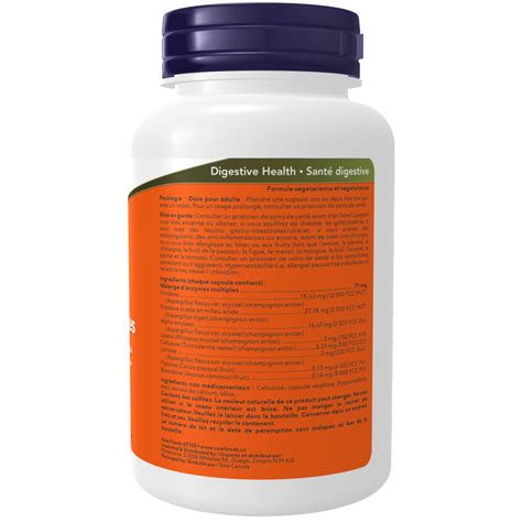 Plant Enzymes Veg Capsules - Now Foods Canada