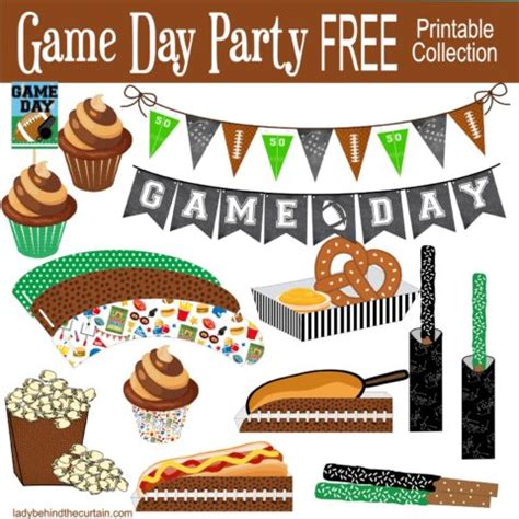 Game Day Party FREE Printable Collection