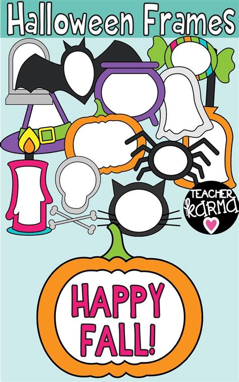 Halloween Frames Clipart, Fall Borders | Halloween frames, Clip art ...