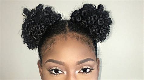 Two Puff Balls On Natural Hair Tutorial [video] Just In Case