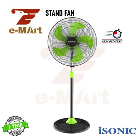 Isonic Industrial Stand Fan Isf Ready Stock Shopee