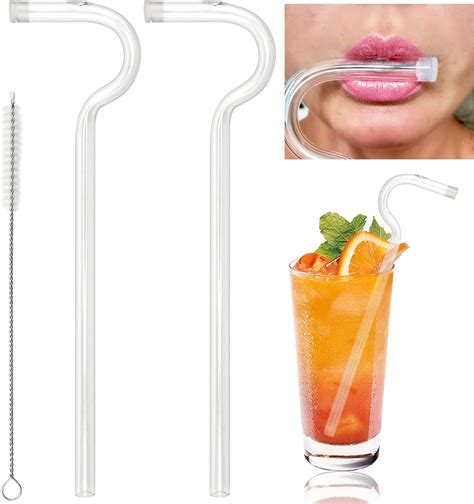 Anti Wrinkle Straw Reusable Glass Straw Anti Lip Wrinkle Drinking