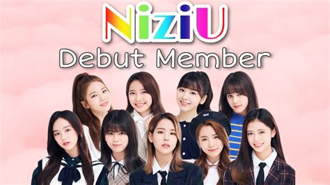 【niziu】 デビューメンバー紹介・debut Members 虹プロ Nizi Project Youtube