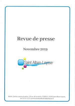 Calam O Revue De Presse Novembre