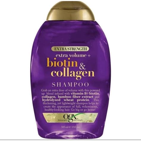 Jual Ogx Organix Extra Strength Biotin And Collagen Shampoo 385 Ml Usa 13floz Shopee Indonesia