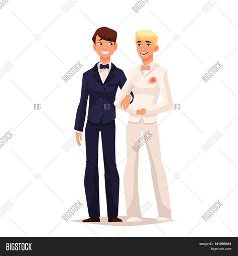 Wedding Two Gay Comic Image Photo Free Trial Bigstock