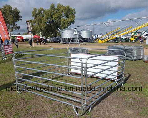 Metal Round Tube Stockyards Livestock Goat Sheep Yard Panels Portable