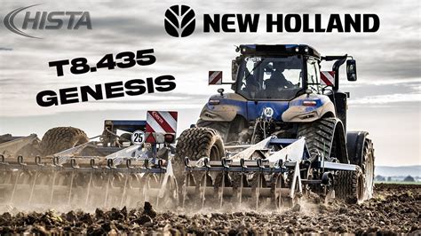 New Holland T8 435 GENESIS mit Köckerling Grubber YouTube