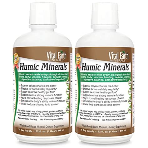 Vital Earth Humic Minerals 70 Trace Minerals With Naturally Occurring Fulvic Acid Alkalizing