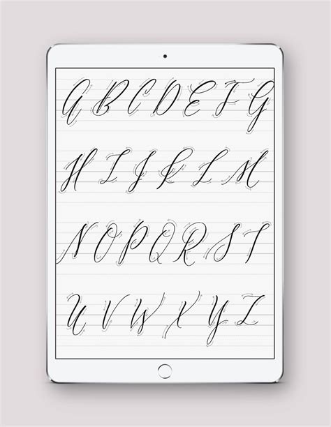 Digital And Printable Calligraphy Practice Guides Saffron Avenue