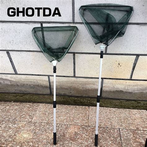 Fishing Net Aluminum Alloy 1 5 1 7 2 1M Telescoping Foldable Landing