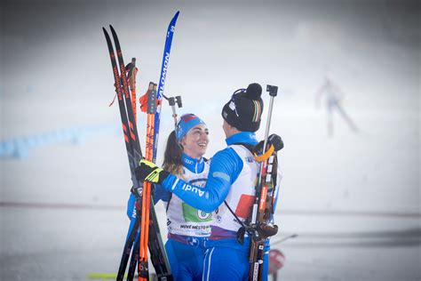 Biathlon Mondiali Nove Mesto Giacomel E Vittozzi D Argento Nella