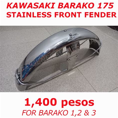 Valdez Kawasaki Barako New Stainless Front Fender Tapalodo