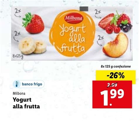 Milbona Yogurt Alla Frutta 8x 125 G Offerta Di Lidl