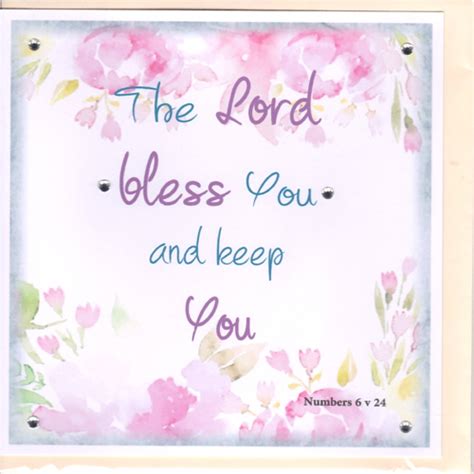 Potty Mouse The Lord Bless You And Keep You Greetings Card The