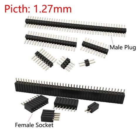 Pcs Mm Single Row Male Female Plug Socket Breakaway Pcb Board