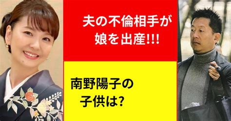 南野陽子の子供は何人いる？夫 金田充史の不倫相手が娘を出産していた！？ あじさいjapan