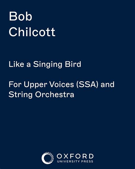 Like a Singing Bird Sheet Music by Bob Chilcott | nkoda | Free 7 days trial