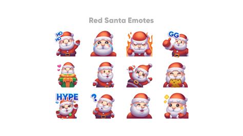 Christmas Emotes for Twitch, Youtube and Discord | Download Now!