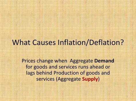 Ppt What Causes Inflation Deflation Powerpoint Presentation Free