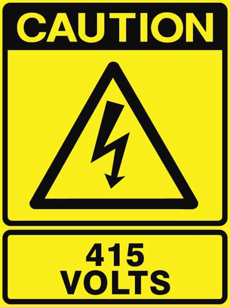 Volts Safety Signs Australia By Signsmart