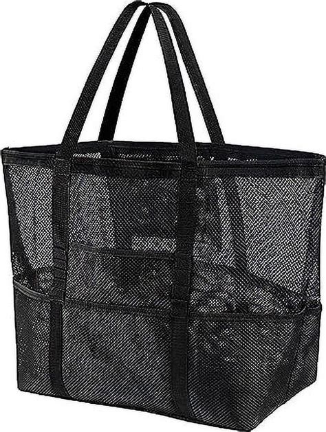 Beach Bag For Women Large Mesh Tote Bag Swim Pool Bag With 9 Pockets For Toys And Travel Vacation