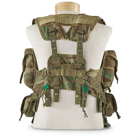 Used U.S. Military Surplus Camo Load Bearing Tactical Vest - 653301 ...